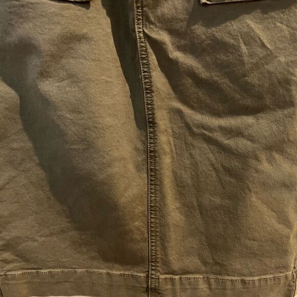 J Brand Womens Ani 7035B114 Midi Skirt Olive Drab Khaki 27 - Picture 3 of 16